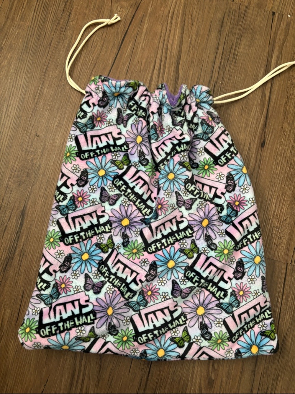 Vans minky drawstring bag